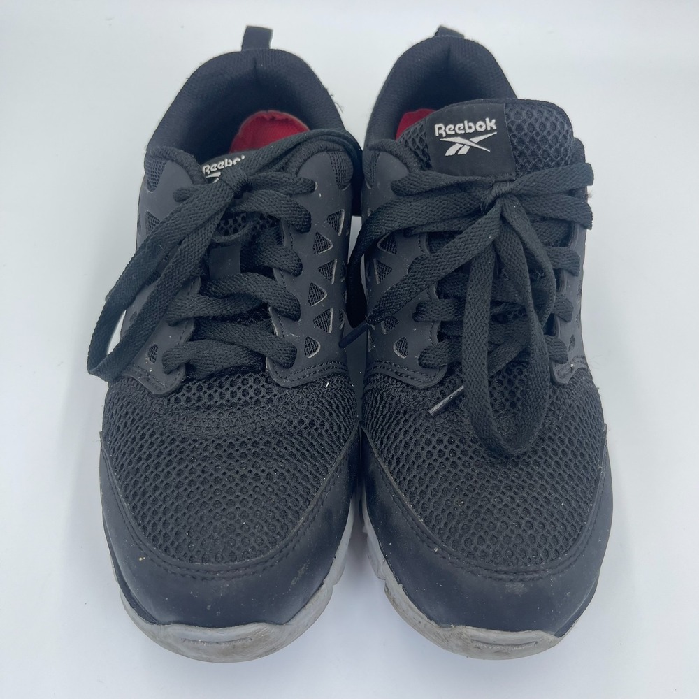 Reebok Sublite Cushion Work M6 W8 Black Alloy Toe Safety Shoes